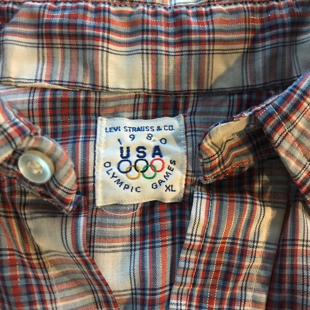 Levi Strauss 1980 Olympic Games button up!